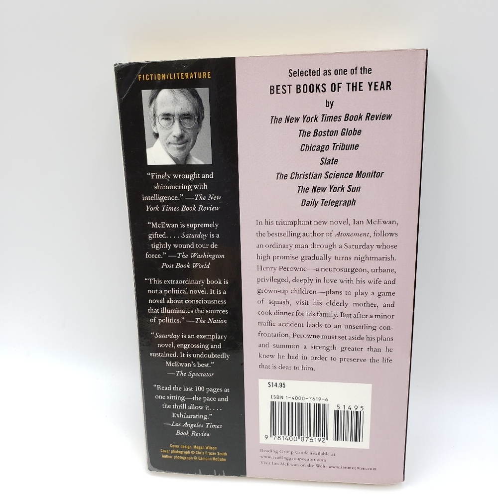 3/$12 Saturday Paperback Book Ian McEwan - Picture 5 of 7